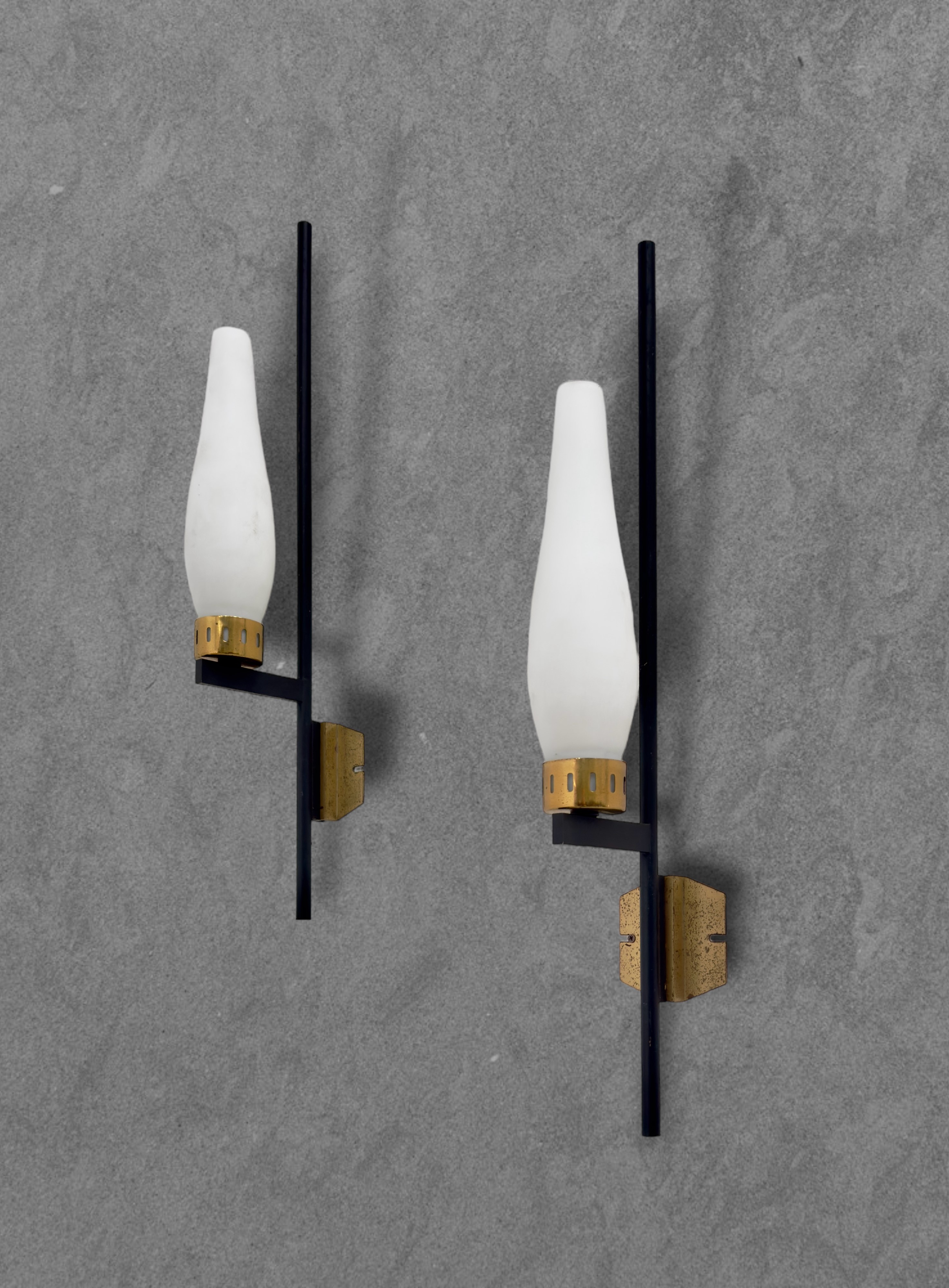 Stilnovo : Pair of wall sconces  - Auction The Great Beauty - LTWID Auction House