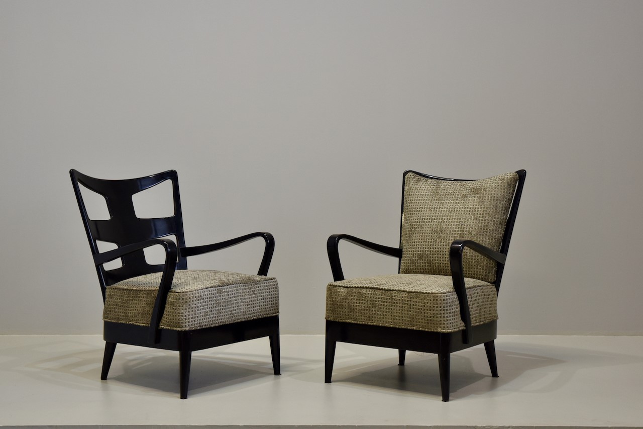 Osvaldo Borsani : Pair of Armchairs  - Auction The Great Beauty - LTWID Auction House