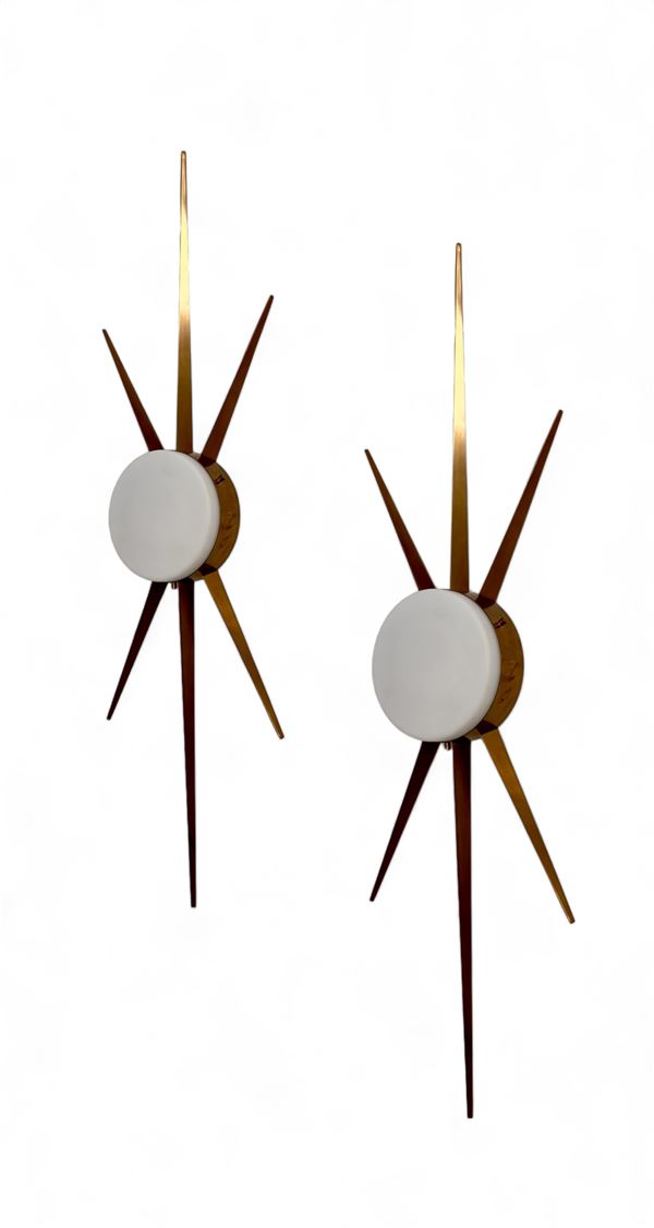 Angelo Lelii - Pair of wall sconces