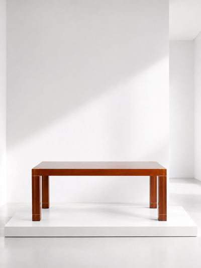 Tavolo nello stile di Renato Polidori in legno di noce