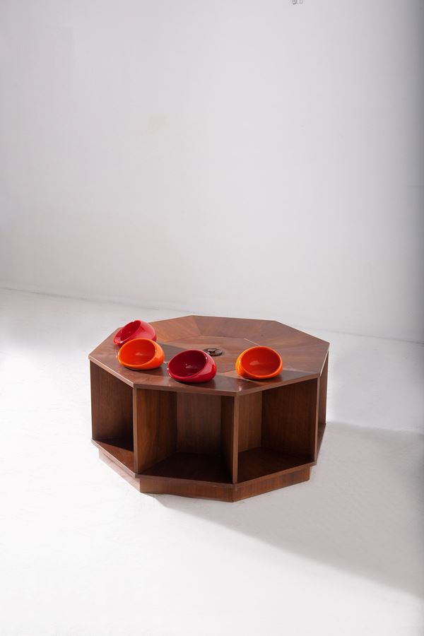 Vittorio Gregotti - Coffee bar table with ceramics