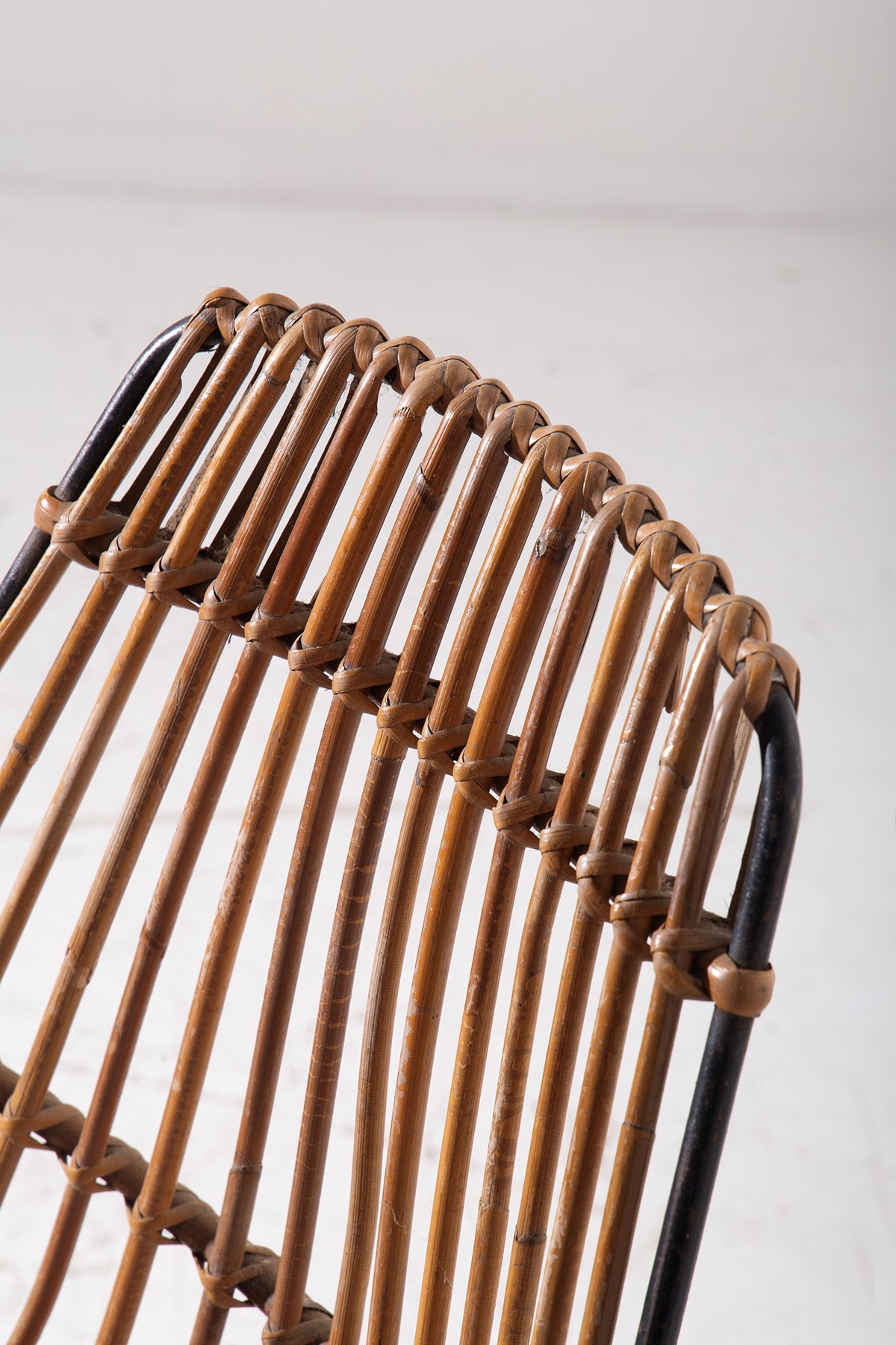 Coppia di sedie in rattan