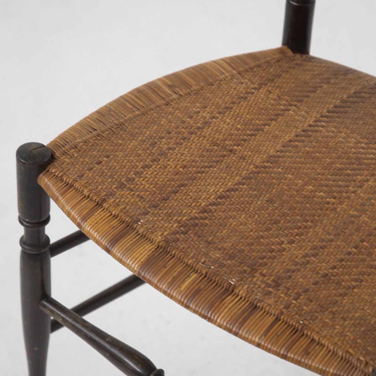 Vintage Chair Chiavarine in Wood And Wool