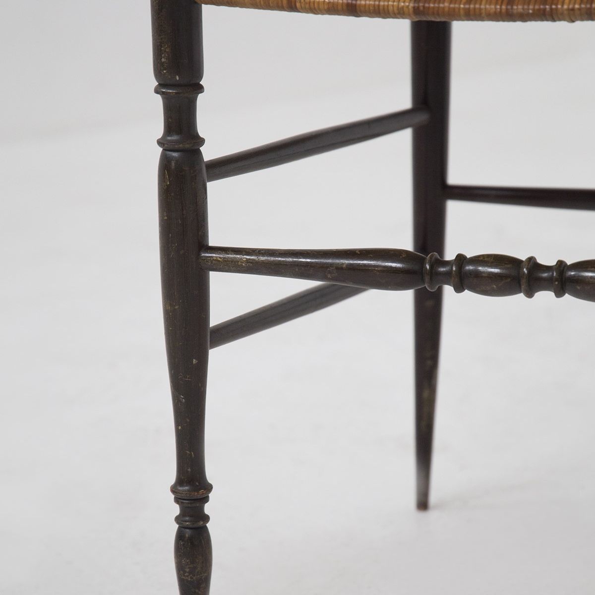 Vintage Chair Chiavarine in Wood And Wool