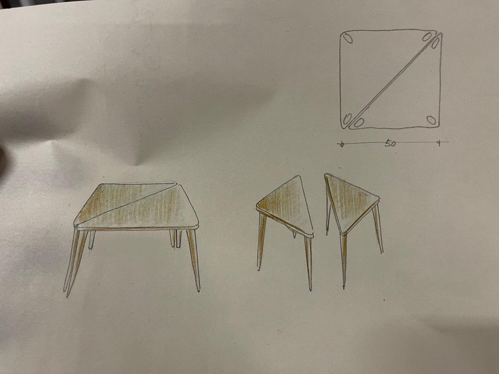 Tavolini attr a Paolo Buffa