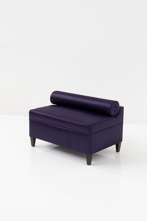 Small Italian satin sofa