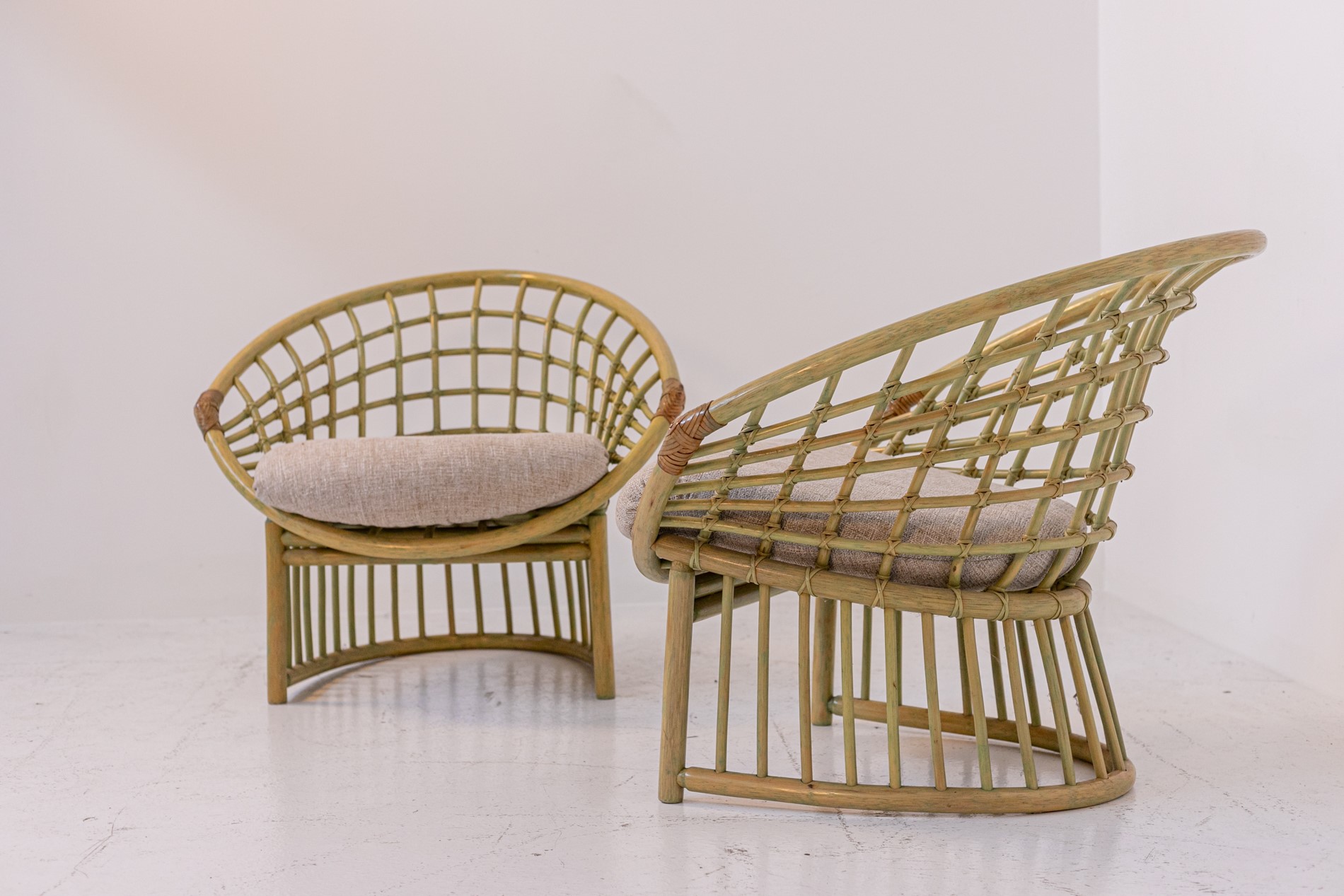 Poltrone in Bamboo e rattan