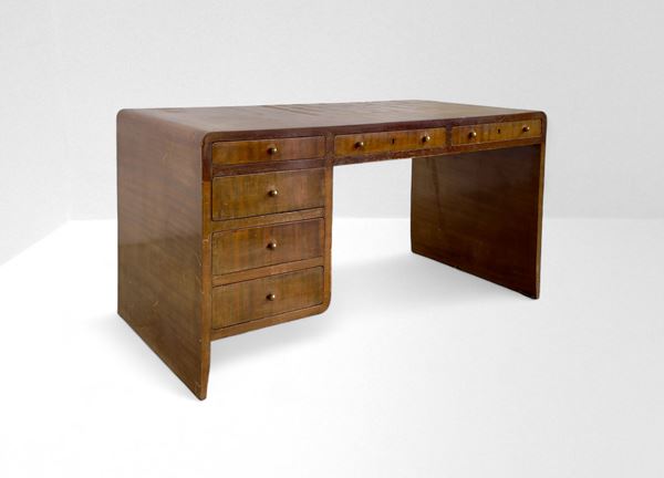 Melchiorre Bega,Manifattura Italiana - Vintage Desk (attr.)