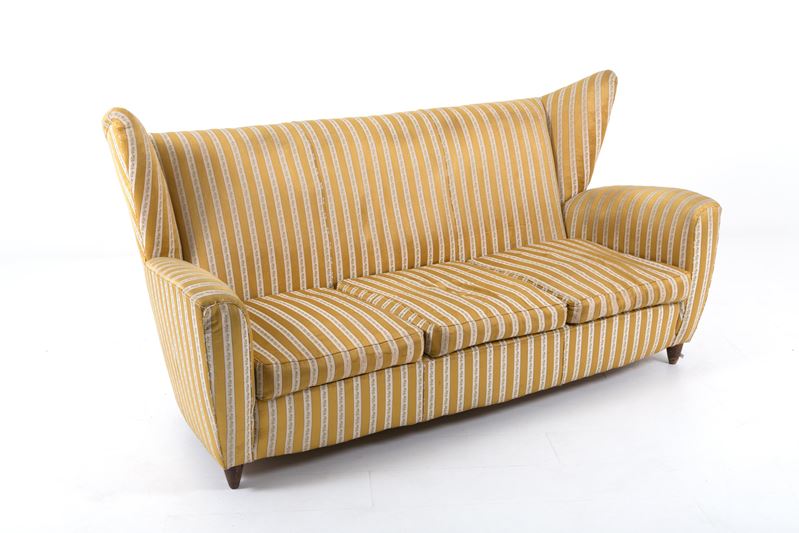 PAOLO BUFFA. Three seater sofa in original fabric