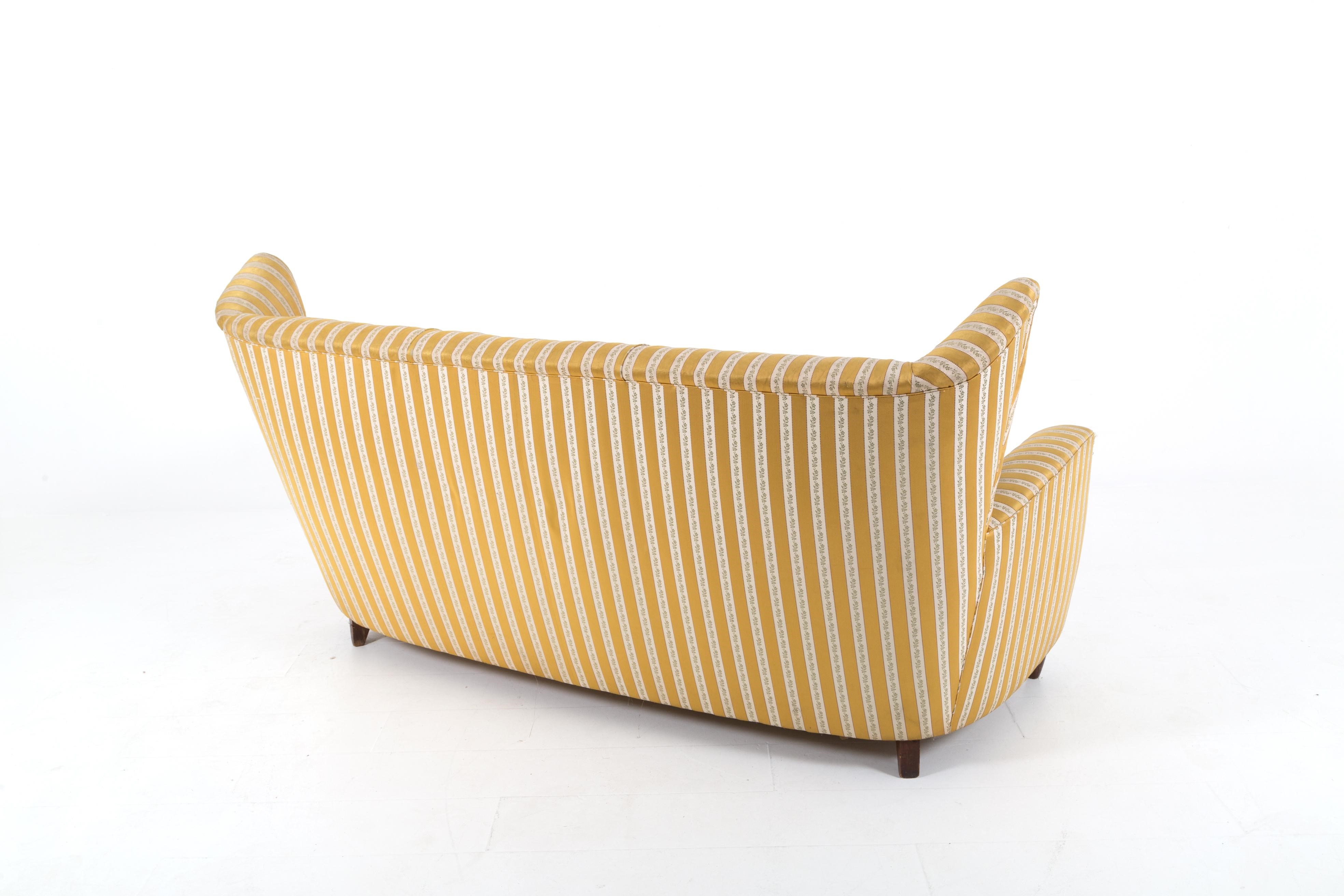 PAOLO BUFFA. Three seater sofa in original fabric