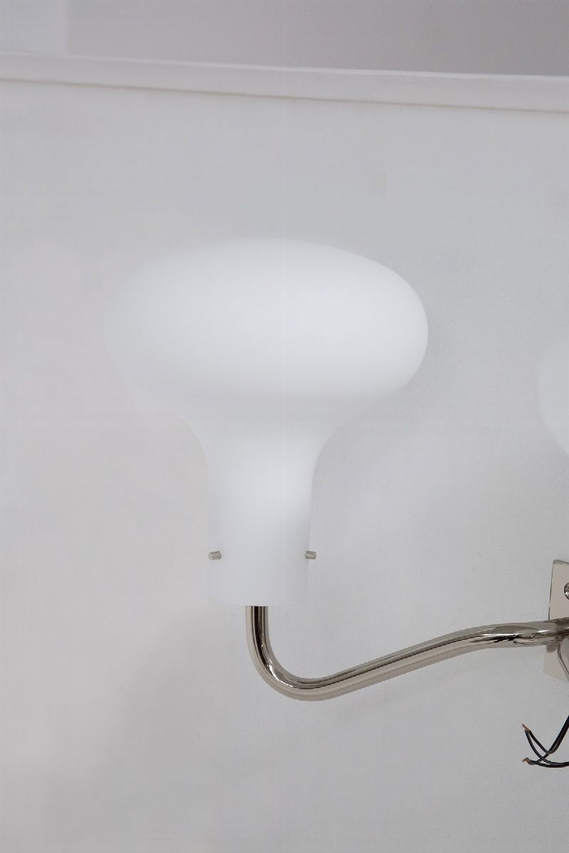 Lampade da Parete Vintage in Ottone Cromato