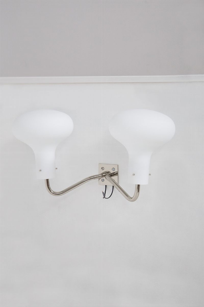 Lampade da Parete Vintage in Ottone Cromato