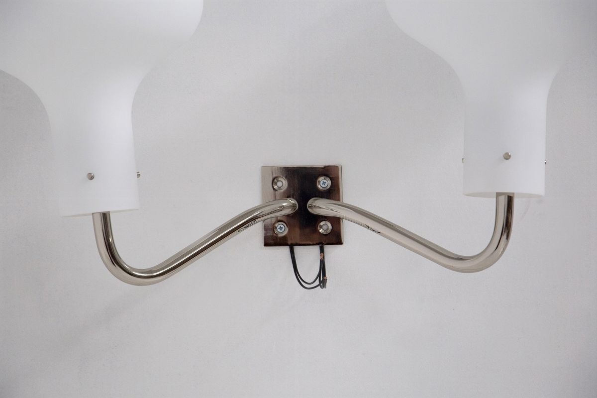 Lampade da Parete Vintage in Ottone Cromato
