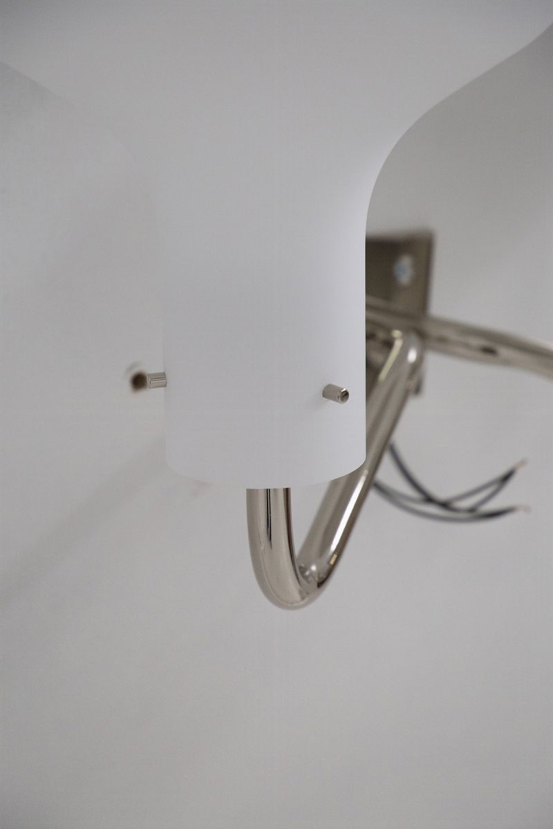 Lampade da Parete Vintage in Ottone Cromato