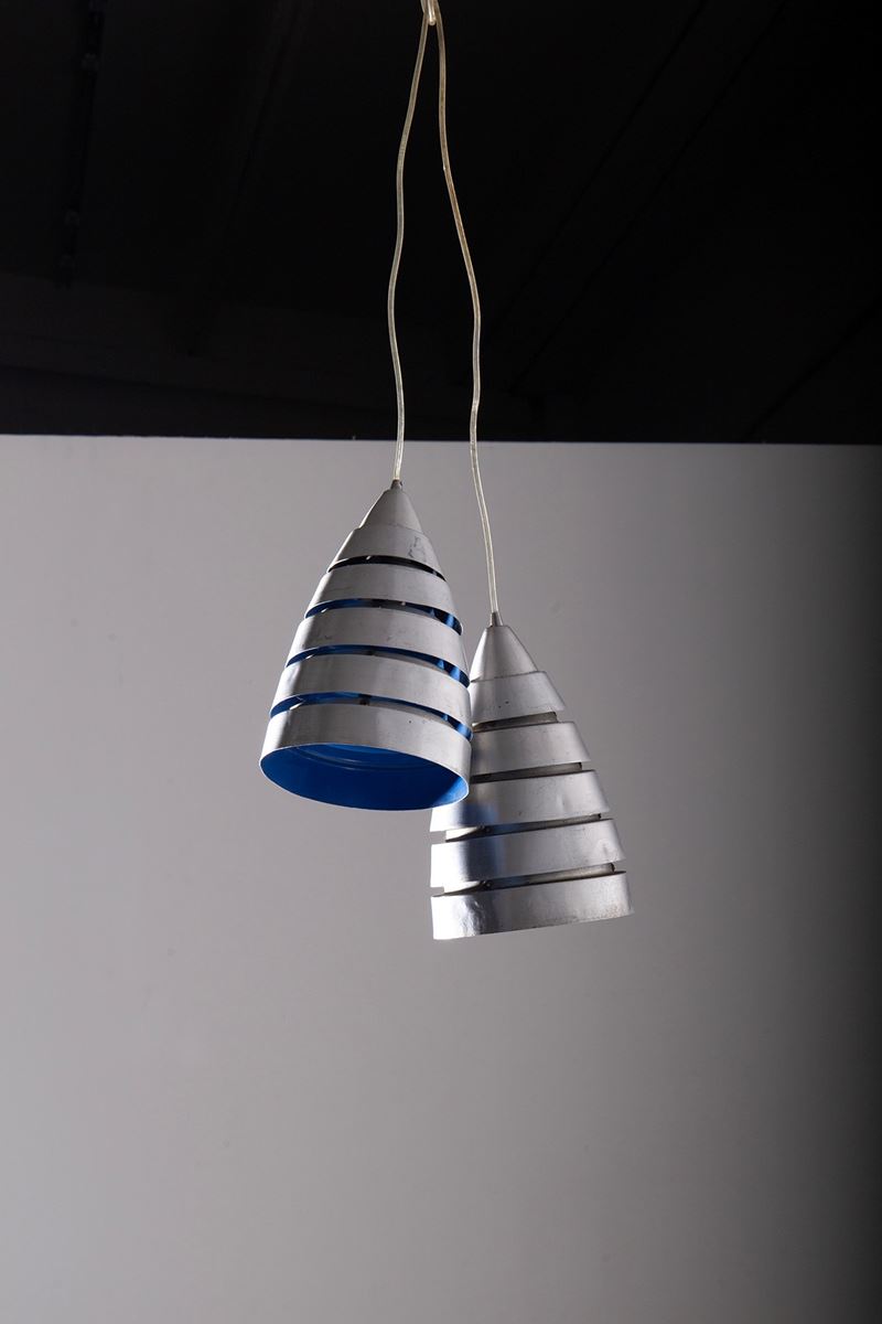 Coppia di pendenti blu