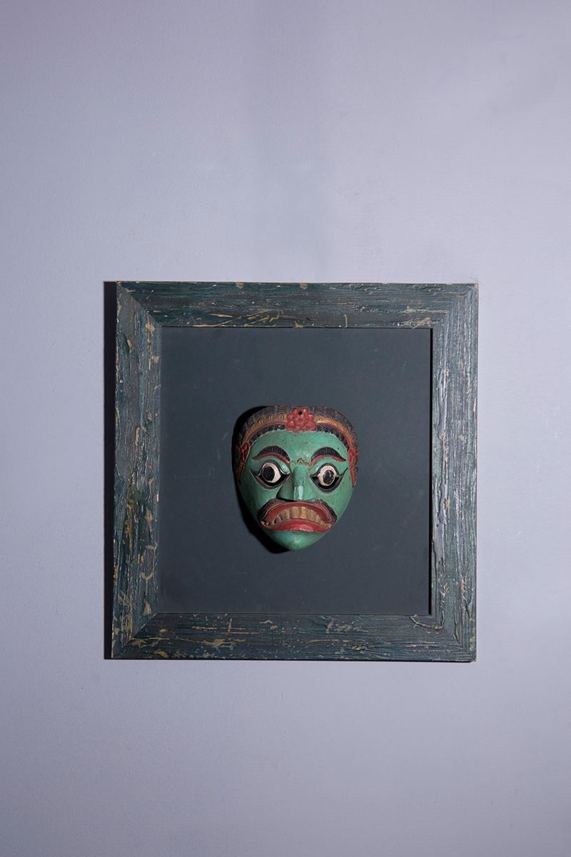 Quadro di Maschera Asiatica Ornamentale