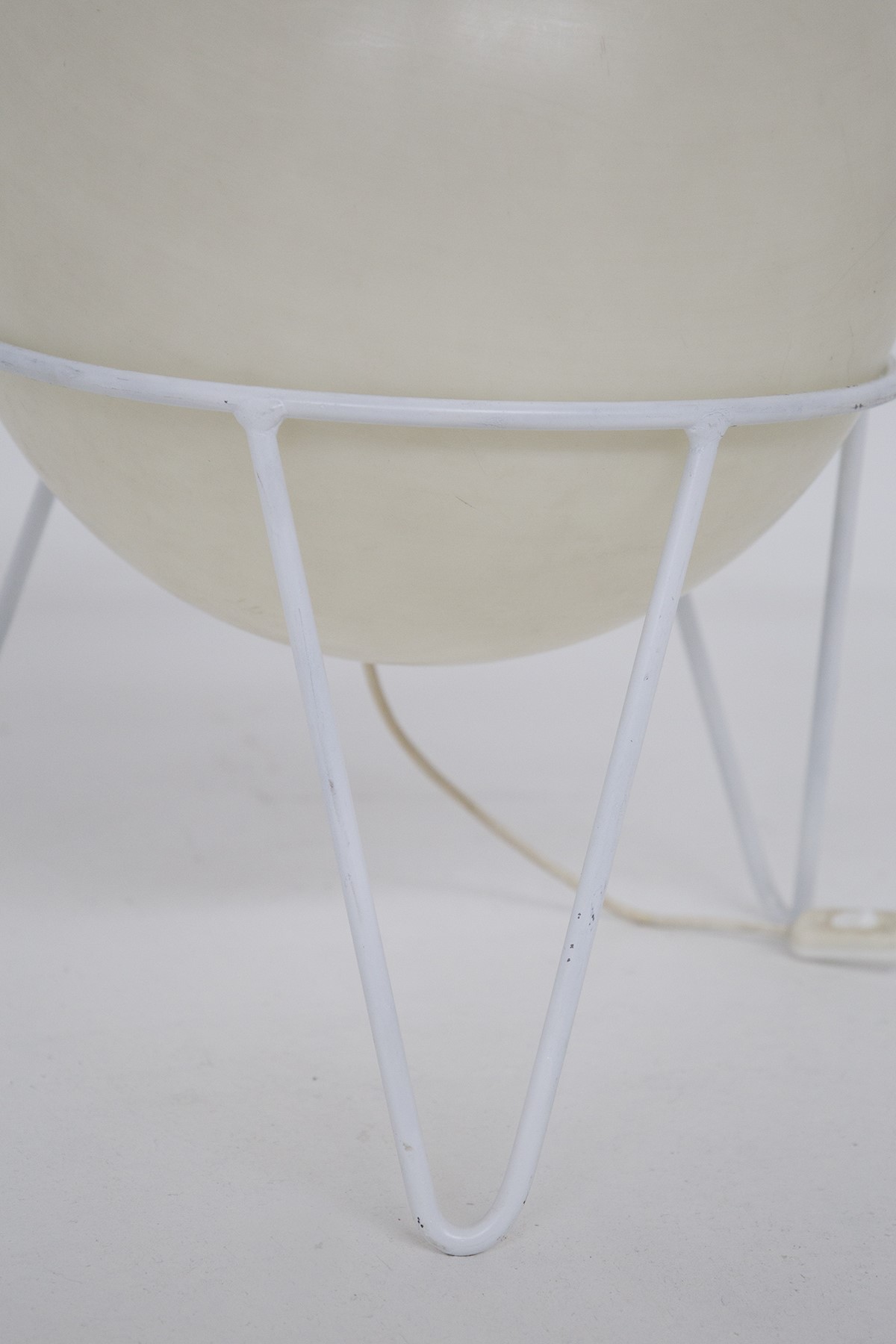 Lampada da tavolo space age bianca