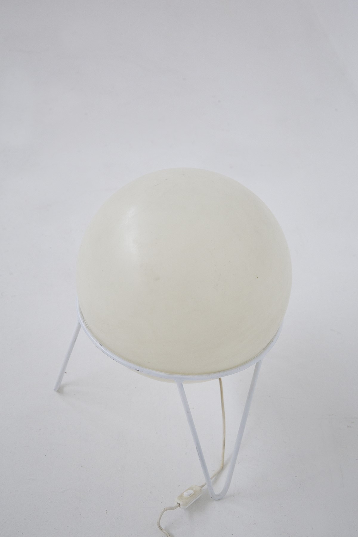 Lampada da tavolo space age bianca