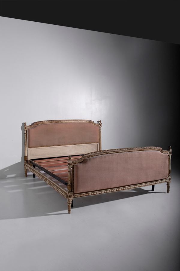 French bed in antique style