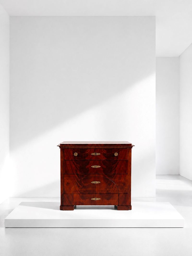 Antica Cassettiera in Stile Biedermeier