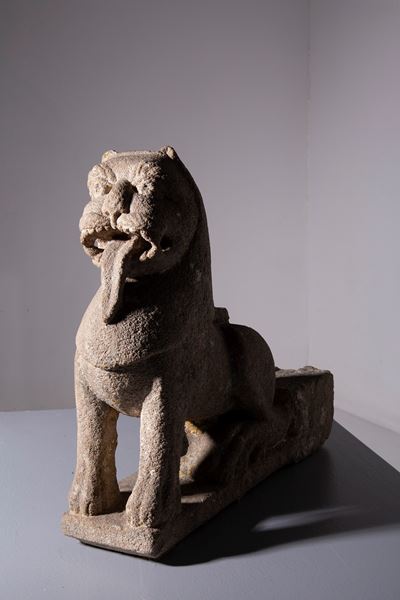 Scultura Cinese di Leone, Probabilmente Dinastia Wei