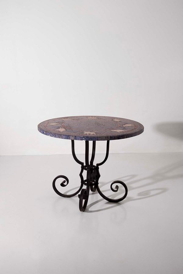 Manifattura Italiana - Vintage Italian Coffee Table with Marble Top