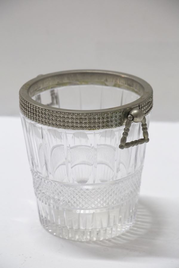 Baccarat Mid-Century Thick Glass Basket