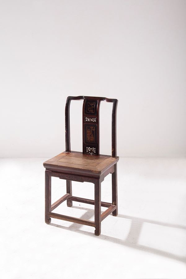 Vintage Chinese chair with inlays