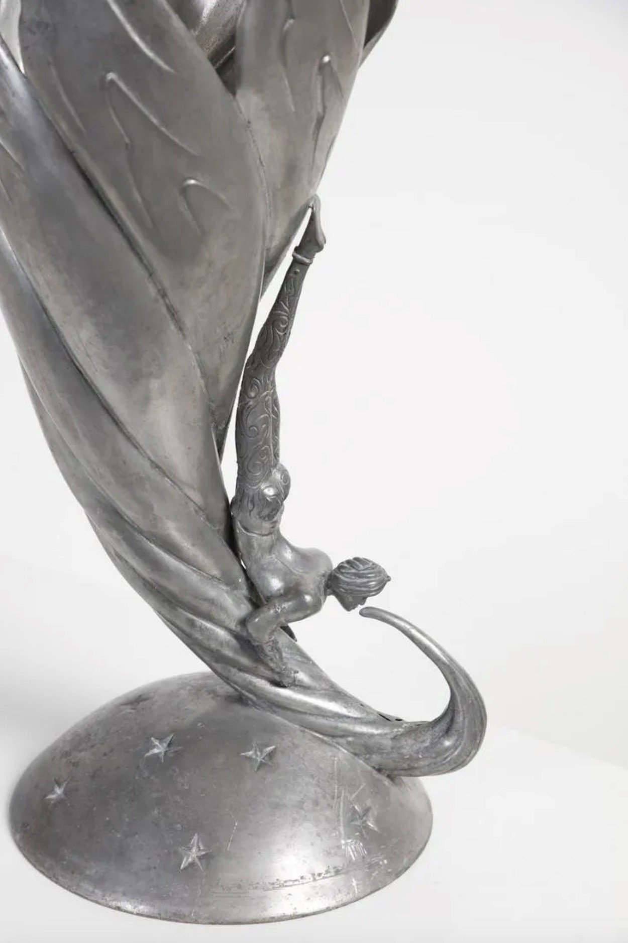 Piero Figura - Vaso in Metallo Argentato