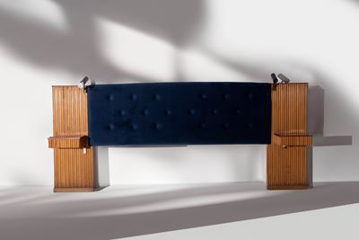 Testata Letto Attr. in Velluto