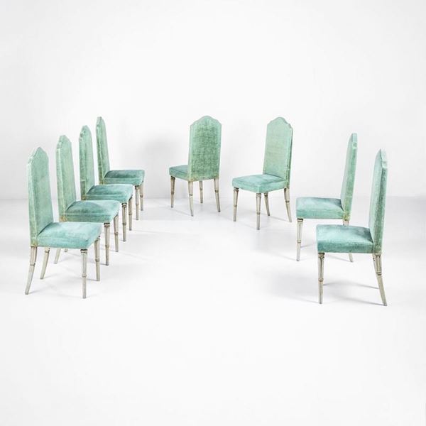 Tomaso Buzzi - Set of eight chairs