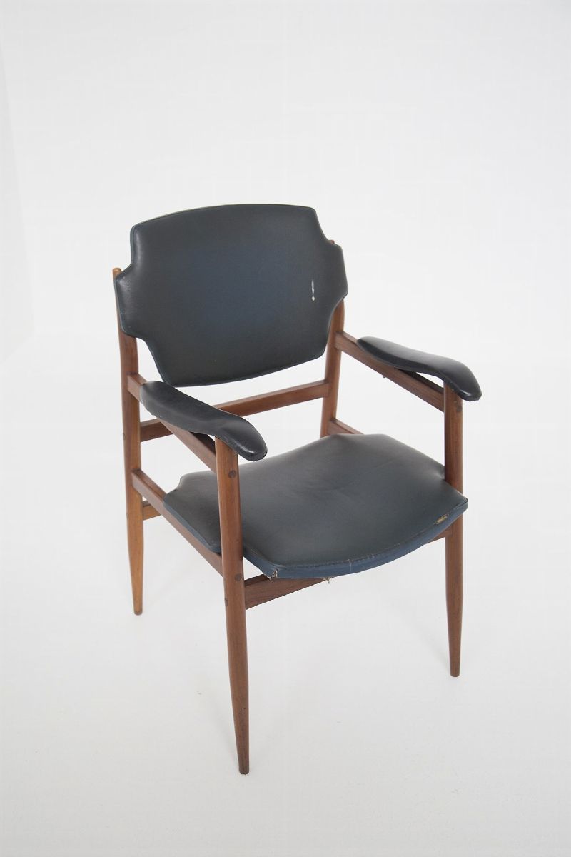 Gunnar Asplund Poltrone vintage scandinave in legno