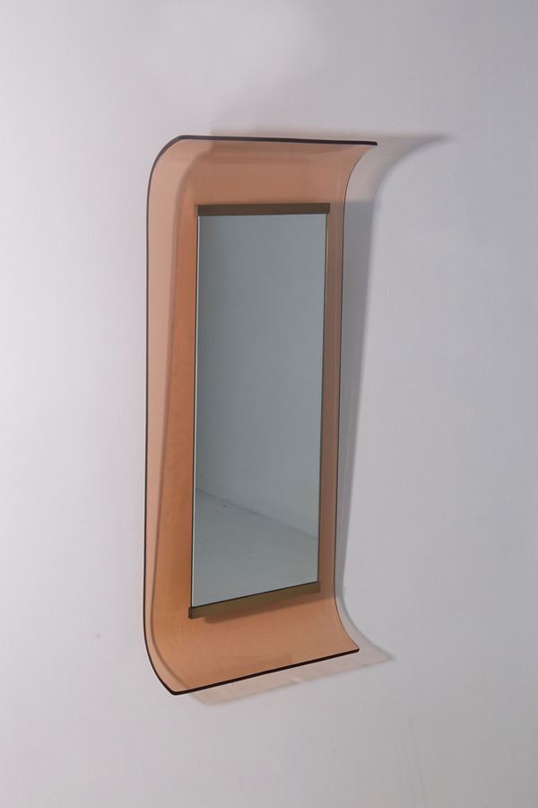 Ettore Sottsass - Pink glass mirror