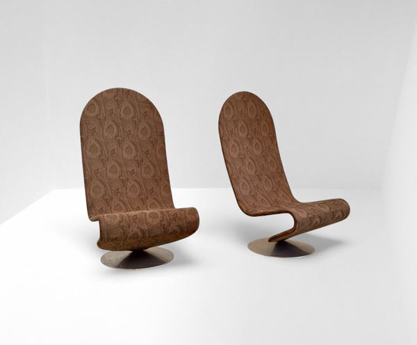 Verner Panton,Fritz  Hansen - System 1-2-3 Armchairs