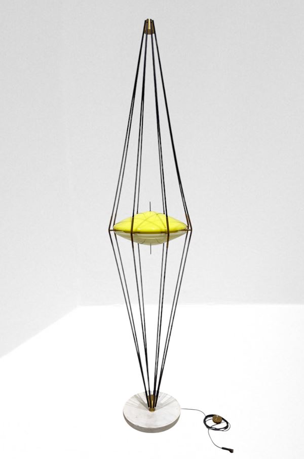 Angelo Lelii,Arredoluce - Floor lamp mod. 12628 Siluro. 