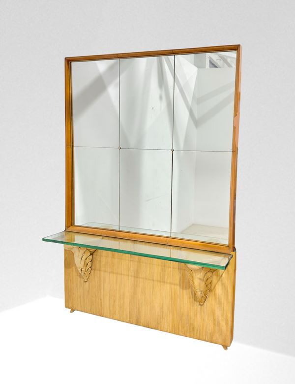 Osvaldo Borsani,Arredamenti Borsani Varedo - Console table with mirror