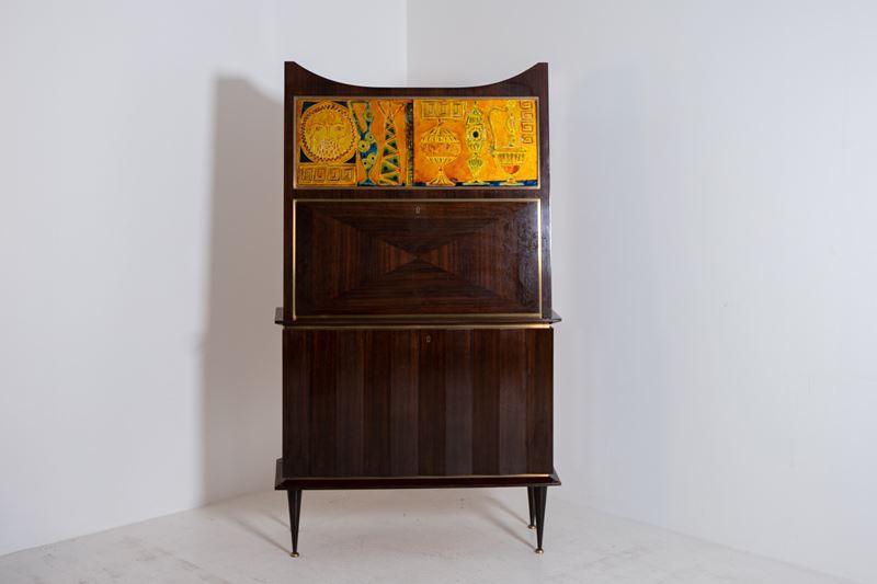 Melchiorre Bega Rosewood Highboard, 1950s
