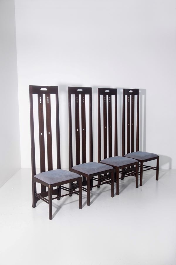 Mackintosh Charles  Rennie - Set of four Chairs