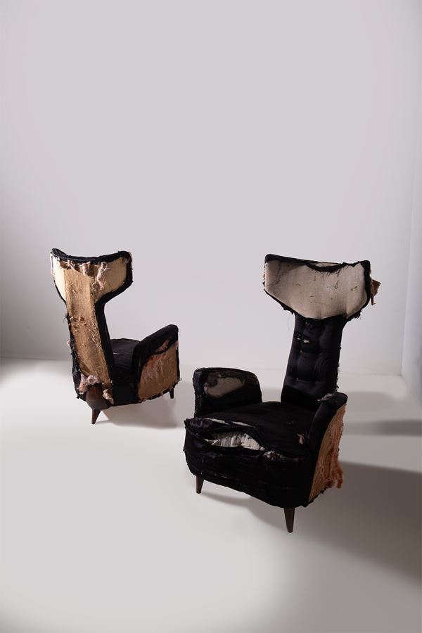 Renzo  Zavanella - Pair of Armchairs