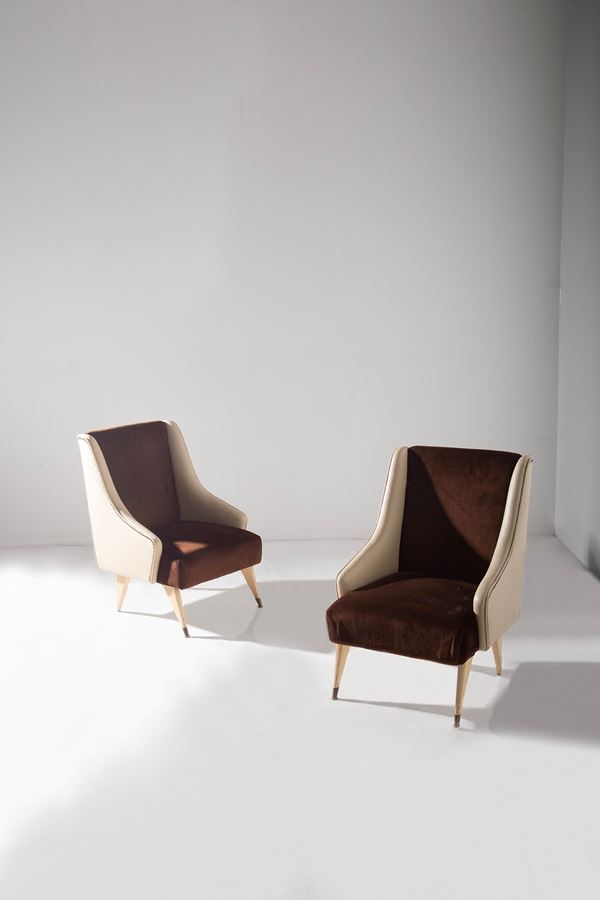 Gio Ponti - Pair of armchairs in the ways