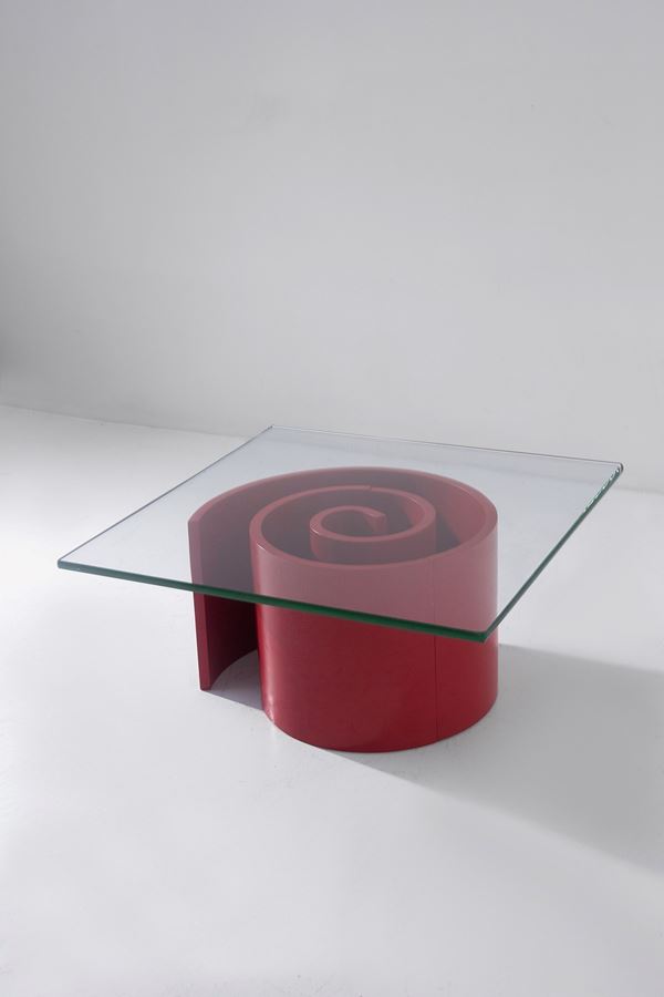 Vladimir Kagan - Red coffee table