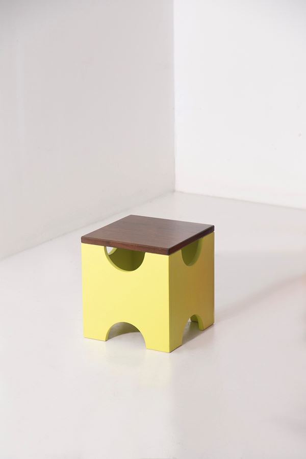 Ettore Sottsass - Yellow stool for Poltronova