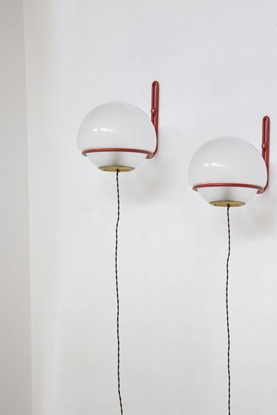 Vintage Red Basket Appliques By Gino Sarfatti