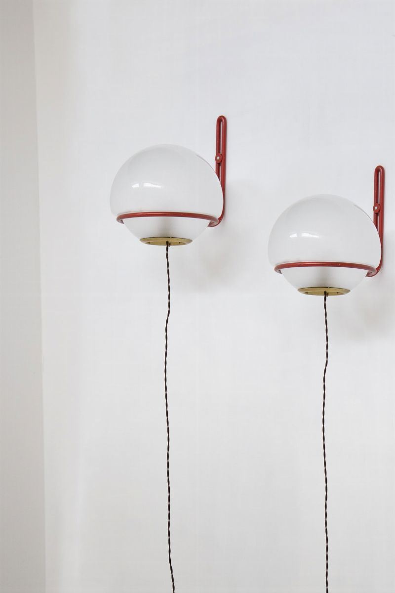 Vintage Red Basket Appliques By Gino Sarfatti
