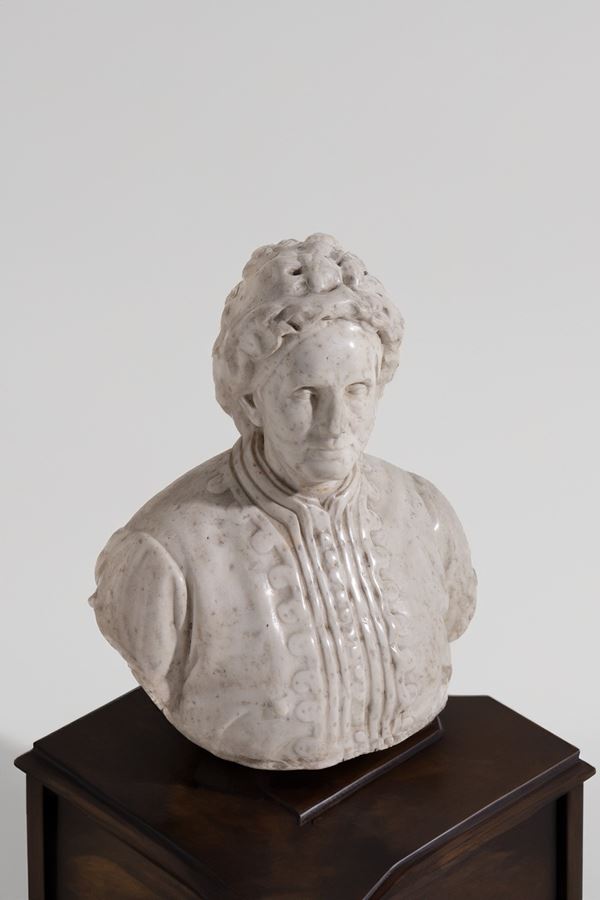 Manifattura Italiana - Scultura in marmo busto