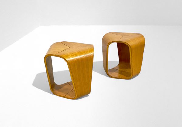 Enrico Cesana,Busnelli - Coppia di Tavolini Infinity