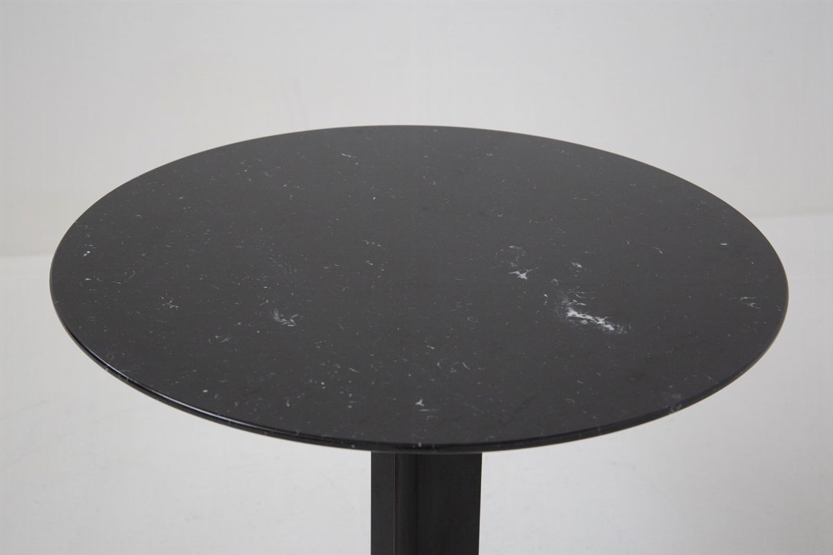 Side Table By Ignazio Gardella For Azucena in Black Marble And Brass