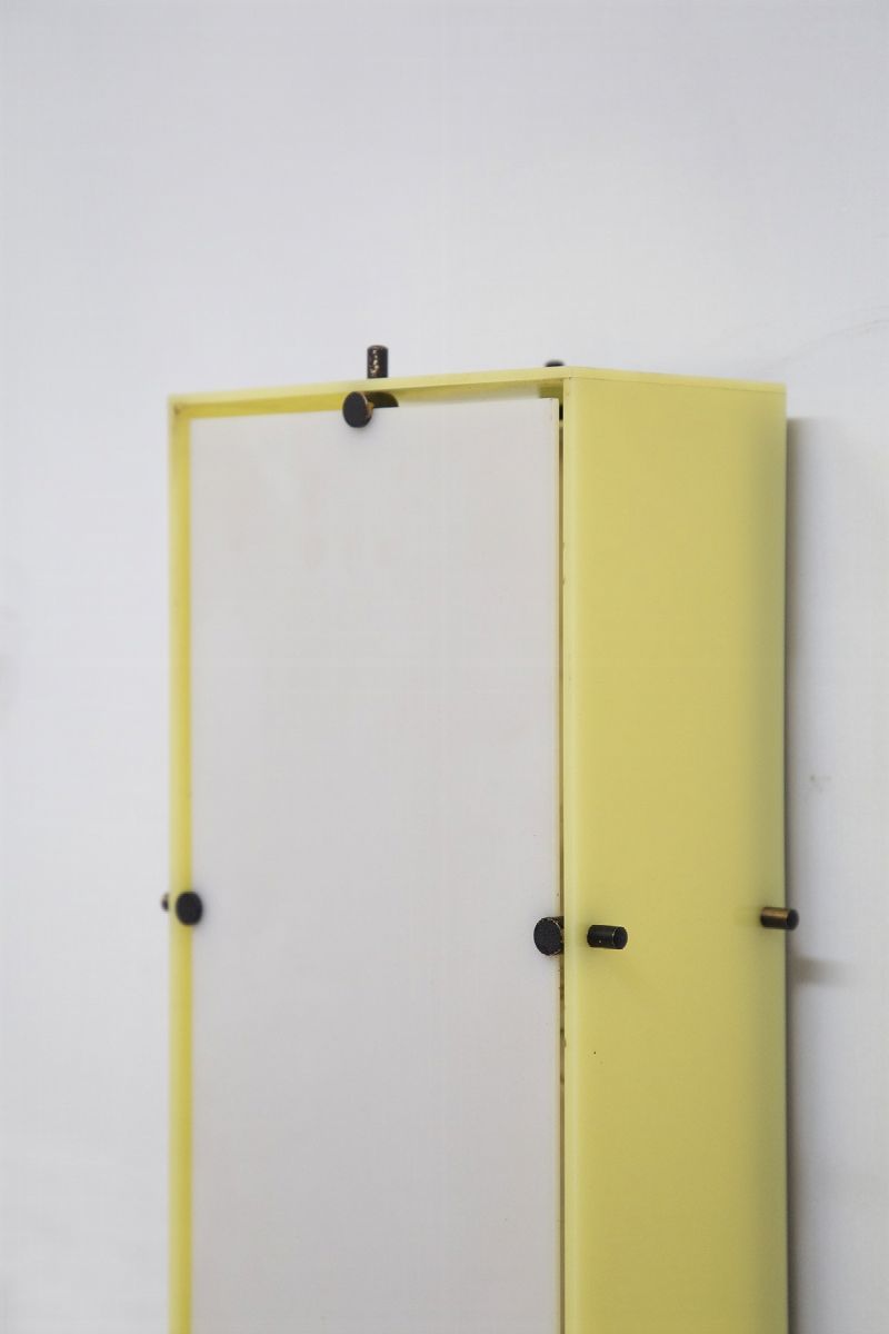 Angelo Lelli Wall Lights in Plexi And Brass, Original Label