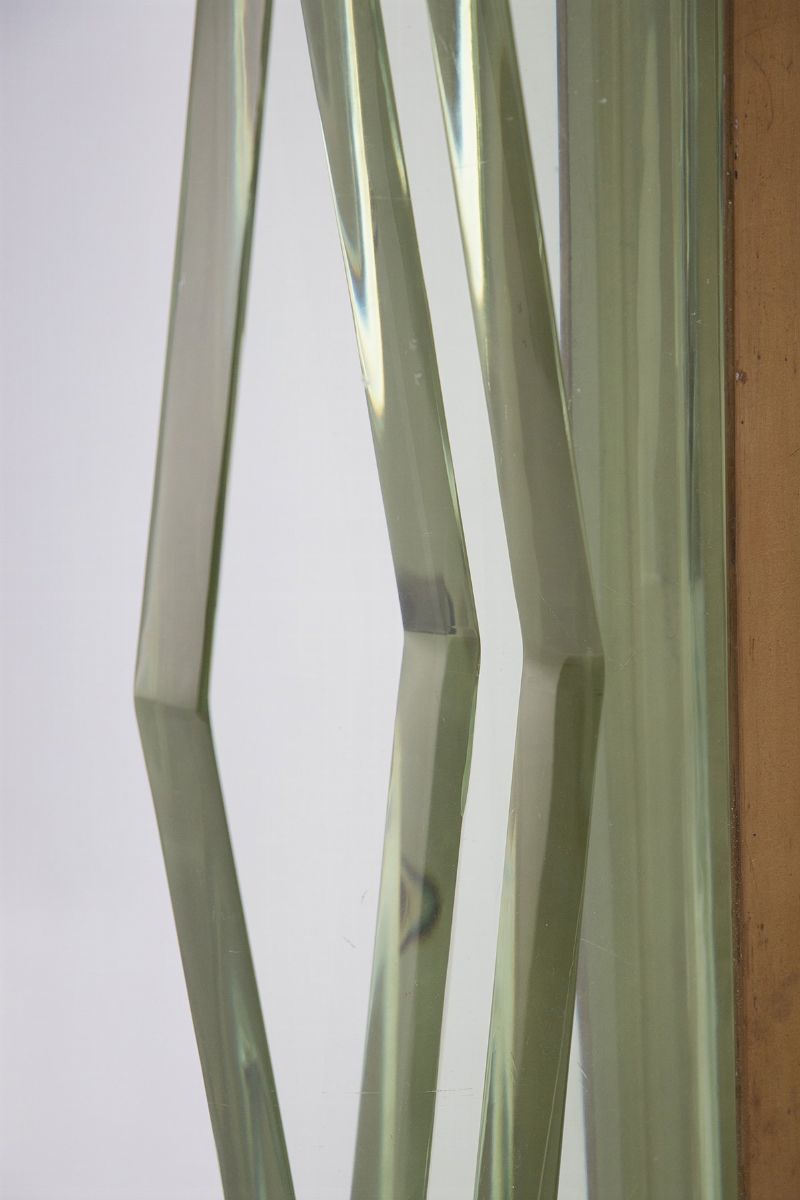 Pair Of Applique in Brass And Glass By Max Ingrand For Fontana Arte