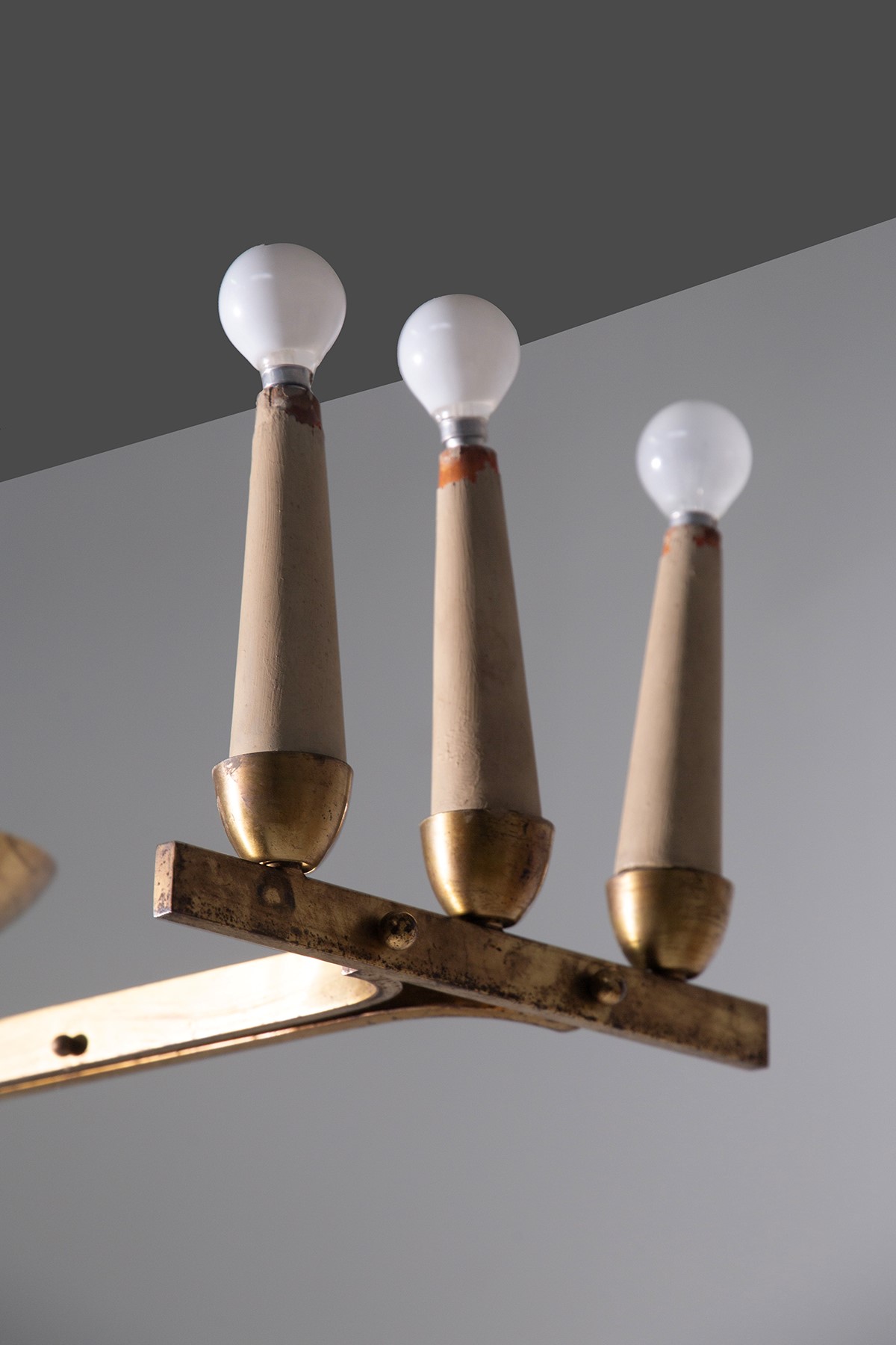 Manifattura Italiana - Lampadario in Ottone
